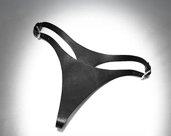 Perizoma da donna in vera pelle fatto a mano e personalizzato, intimo in pelle di vitello con incisione personalizzata, regalo di anniversario per lei, fidanzata, moglie