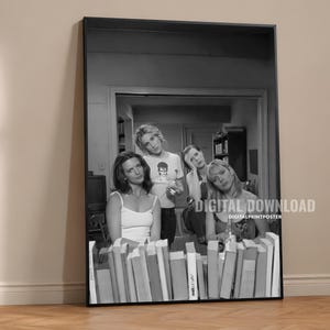 City Girls Print, Black and White NYC Wall Art, Funny Bathroom Decor, Retro Vintage Poster, Apartment Wall Decor, Digital Download