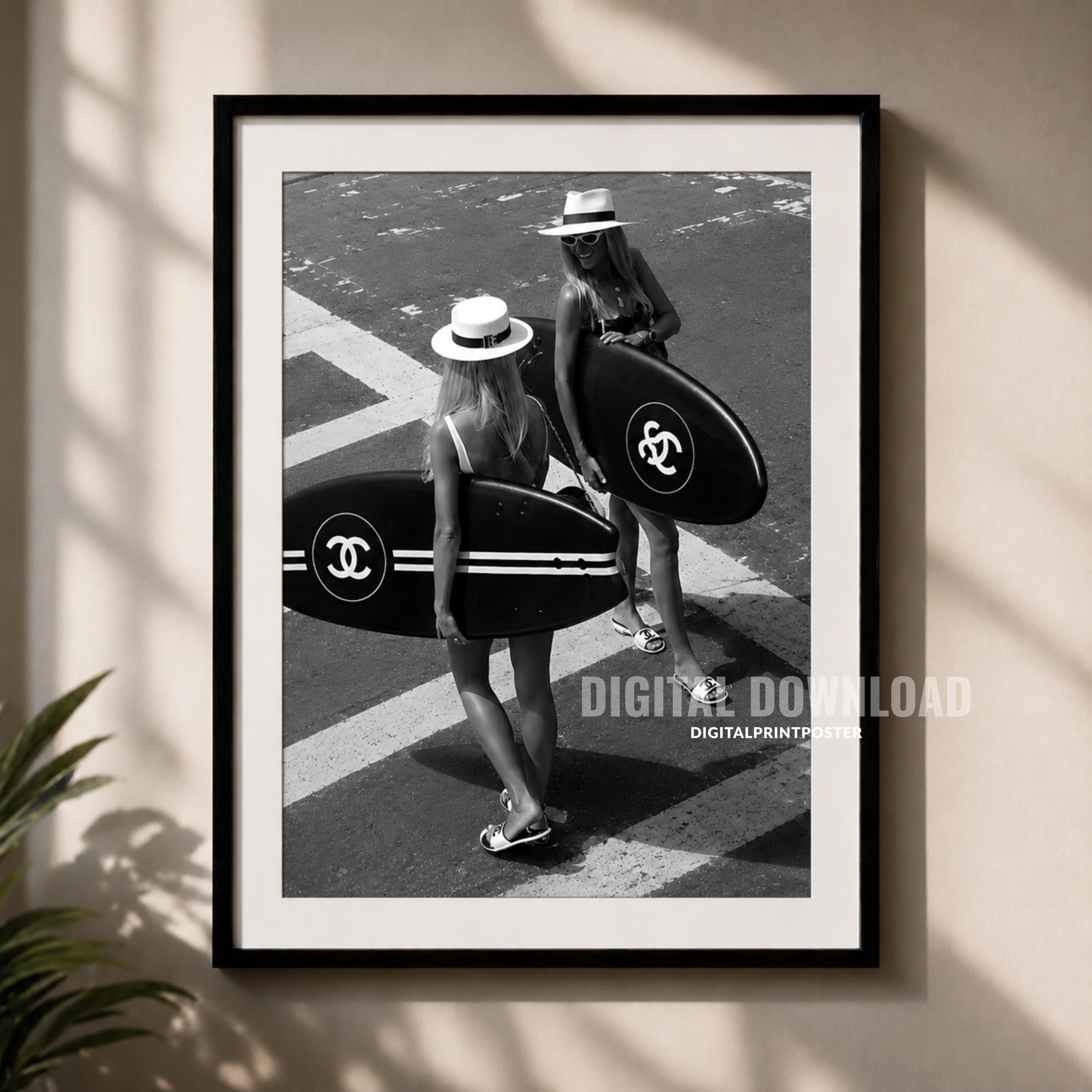 Chanel Surfer Girl Poster - Etsy