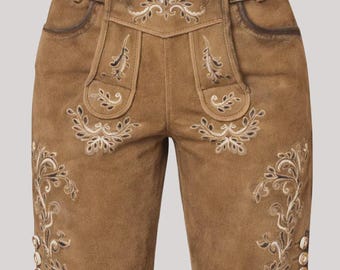 Women’s Golden Tan Leather Pants Fit