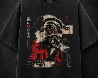 Horror Manga Shirt, Spiral Nightmare Anime Tee, Dark Gothic Graphic, Comfort Colors