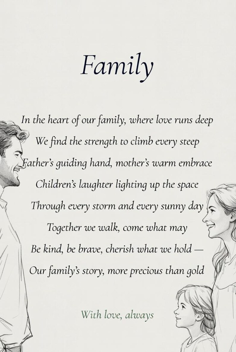 Mother Daughter Poem Print – Sentimental Wall Art (digital Download) - Etsy