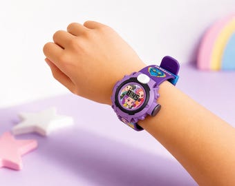 Reloj digital LED para niños – Reloj de pulsera de dibujos animados K-Pop Demon Hunters Lumi Mira Zoey, regalo para niños pequeños