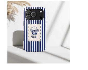 Etui na telefon z motywem muszli, estetyczne etui na iPhone'a z motywem muszli, etui na telefon z motywem letniej plaży i oceanu, uroczy prezent inspirowany naturą