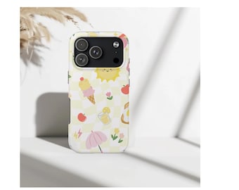 Etui na telefon z motywem słonecznych lodów, urocze pastelowe letnie etui na iPhone'a, dziewczęce słodkie etui na lody