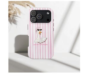 Etui na telefon Reading Duck Tough „jeszcze tylko jeden rozdział”, etui na telefon Reading Duck Tough, etui na iPhone'a z zabawnym memem o czytaniu, prezent dla miłośników książek
