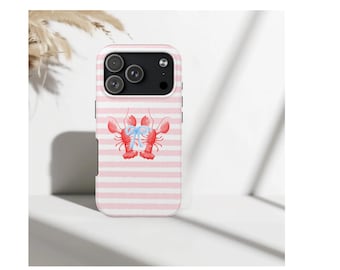 Etui na telefon z homarem, etui na iPhone'a w stylu nadmorskim, etui na lato na plaży