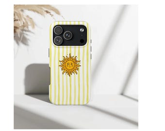Etui na telefon w stylu retro z motywem słońca, estetyczne etui na iPhone'a w stylu vintage, etui letnie