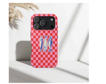 Etui na telefon z motywem sardynek w stylu retro: etui w paski z rybą na iPhone'a 17 Pro Max 17e 15 14 12 11