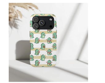 Etui na telefon z motywem dinozaura Kawaii, urocze etui na iPhone'a z dinozaurem, pastelowa, estetyczna obudowa z kreskówkowym wzorem, zabawne etui na telefon z nadrukiem dinozaura
