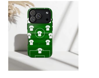 Etui na telefon z motywem boiska piłkarskiego, wzór boiska do gry w piłkę nożną, wytrzymałe etui magnetyczne, prezent dla miłośnika sportu