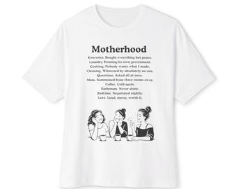 Motherhood Definition Shirt: Funny Mom Life Sketch Graphic Tee