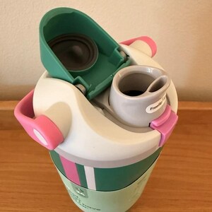 NEW Owala "Vacation Mode" 40oz Sway Birthday Bash 2026 Green Pink Water Bottle,Insulated Stainless Steel Tumbler,Birthday Gift for Her image 6