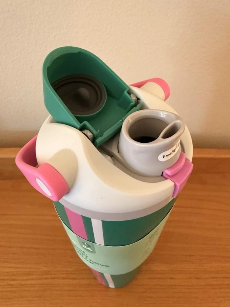 NEW Owala "Vacation Mode" 40oz Sway Birthday Bash 2026 Green Pink Water Bottle,Insulated Stainless Steel Tumbler,Birthday Gift for Her image 6