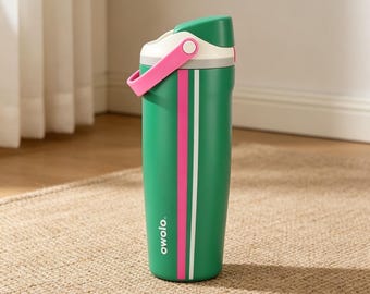 NEW Owala "Vacation Mode" 40oz Sway Birthday Bash 2026 Green Pink Water Bottle,Insulated Stainless Steel Tumbler,Birthday Gift for Her