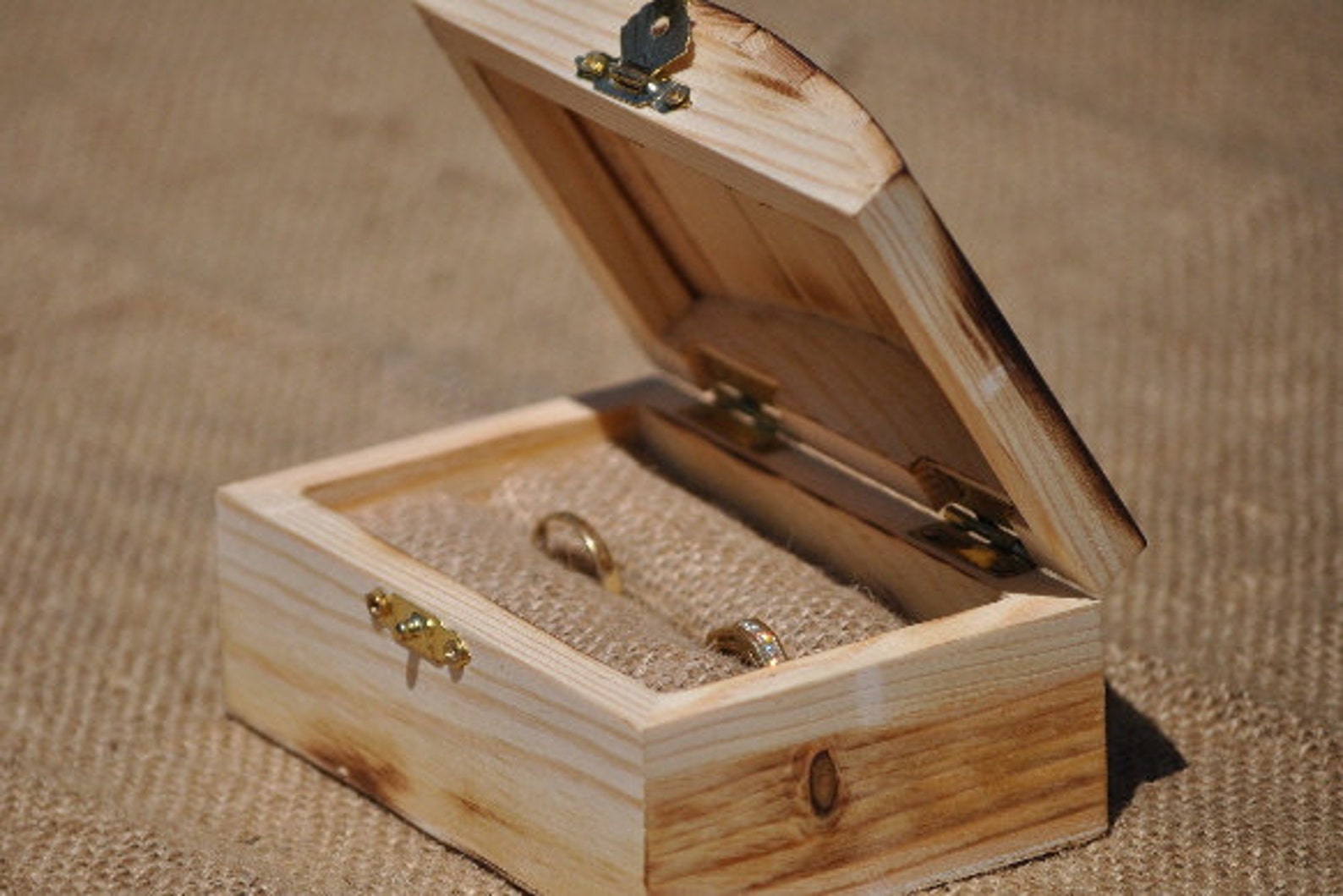 Personalized Ring Bearer Box-rustic Wedding Ring Bearer - Etsy