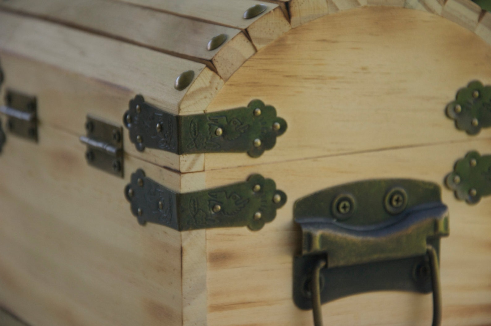 Personalized Rustic Childs Treasure Chest Keepsake Box Etsy