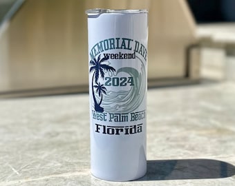 Dave Matthews Band  ~ Florida 2024 ~ Memorial Day ~20 oz. Travel Mug ~ Vacuum Insulated with Lid and Straw