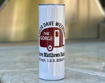 Dave Matthews Band ~The Gorge 2023 ~ Travel Mug ~ 20 oz.~Vacuum Insulated w/ slide Close Lid & Straw