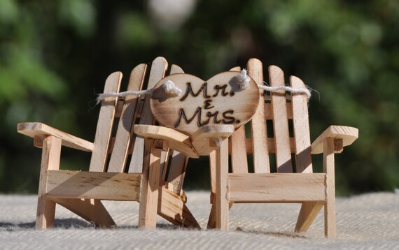 Cake Topper Adirondack Chairs Beach Wedding Cottage Etsy