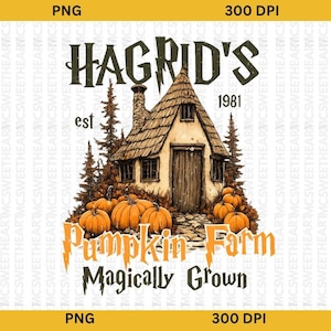 Fantasma de otoño PNG, Granja de calabazas de Hagrid PNG, Temporada de calabazas PNG