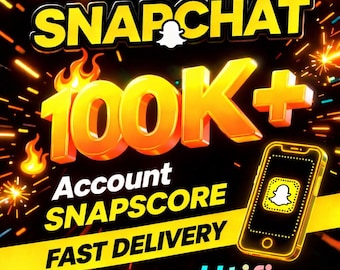 100K Snapscore Account | Snapchat 100,000+ Score | Fast Delivery