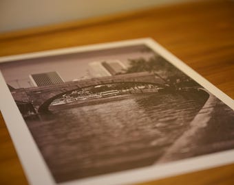 Fine Art Print - Frankfurter Mainufer | Fotografie | Schwarzweiß | A4