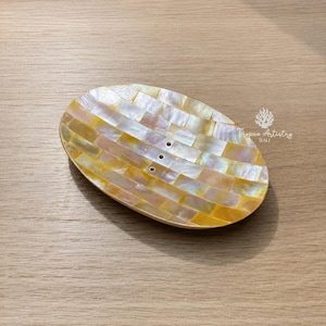 Handmade Seashell Soap Dish | Mother of Pearl Soap Holder | Beach House Bathroom Decor