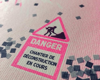 Feminist poster on patriarchy and deconstruction