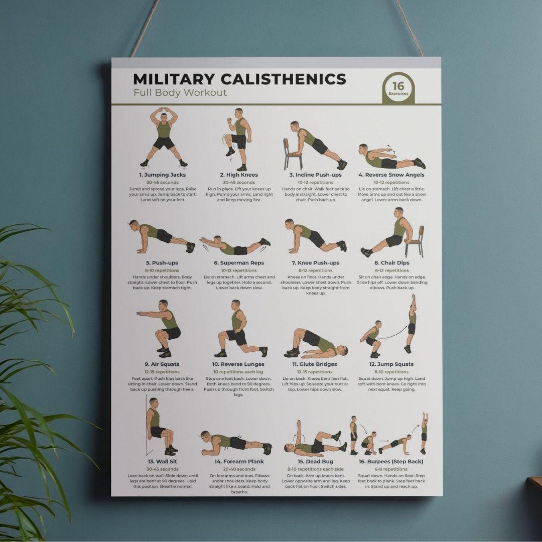 military-calisthenics-workout-plan-16-exercise-full-body-chart