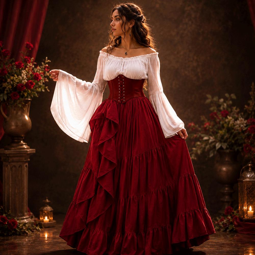 red outlander dress red dress little red squirrel