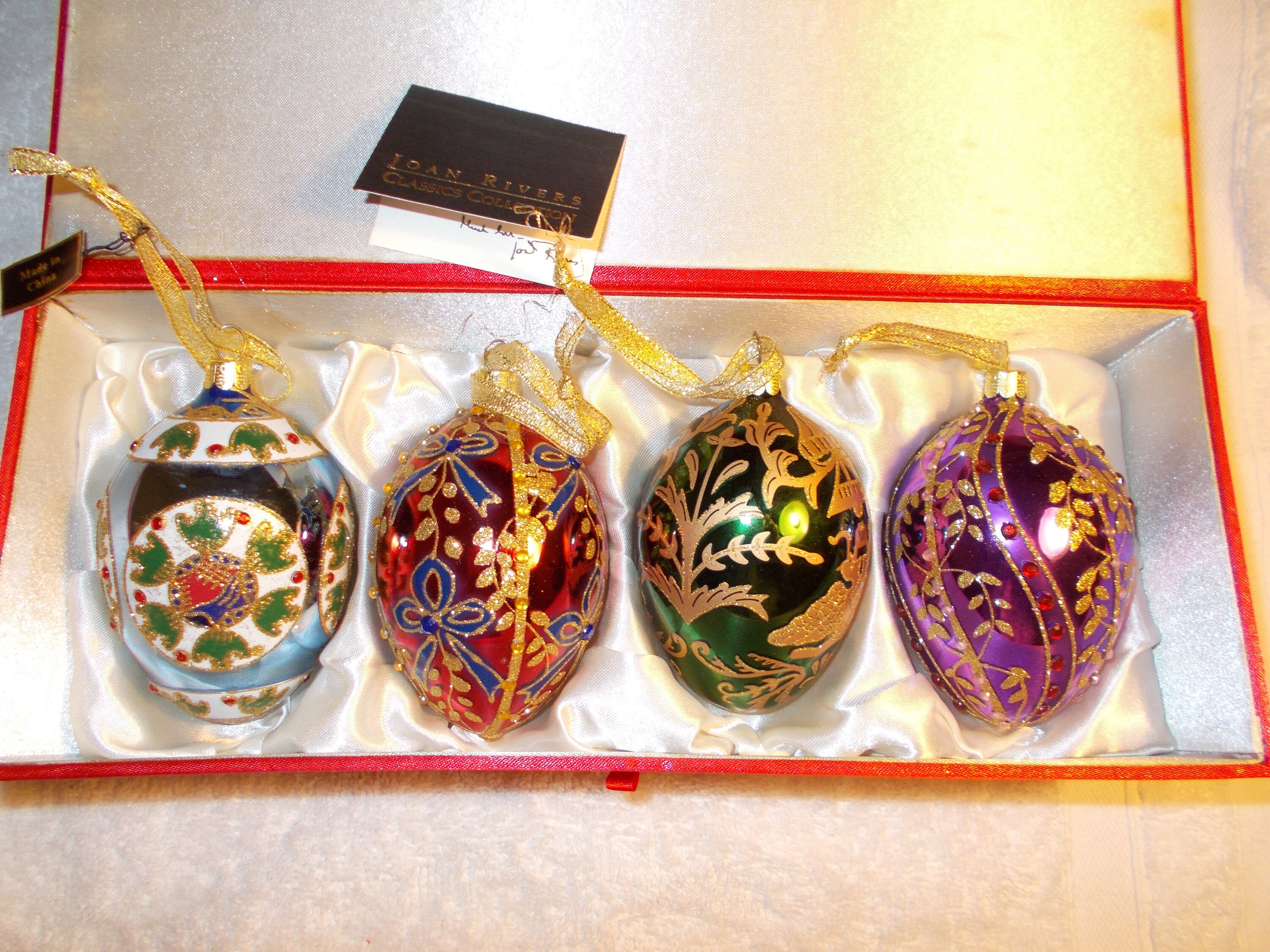 Joan Rivers Retired Egg Ornaments Tree Decor Holiday Yule Free Etsy
