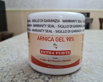 ARNICA GEL 98% arricchito con Mentolo ed Artiglio del Diavolo Confezione da 500 ml
