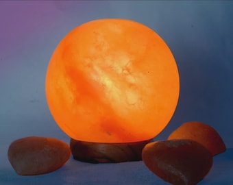 Himalayan Salt Lamp 6-8 Inches Natural Crystal Rock Night Light Warm Glow Table Lamp Home Decor
