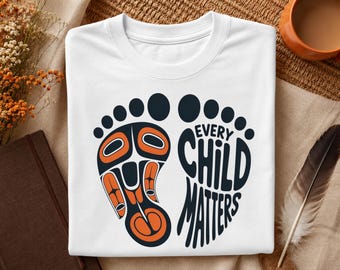 Every Child Matters PNG, Orange Shirt Day PNG, Indigenous Footprint PNG, Native Awareness Design, Truth and Reconciliation Sublimation