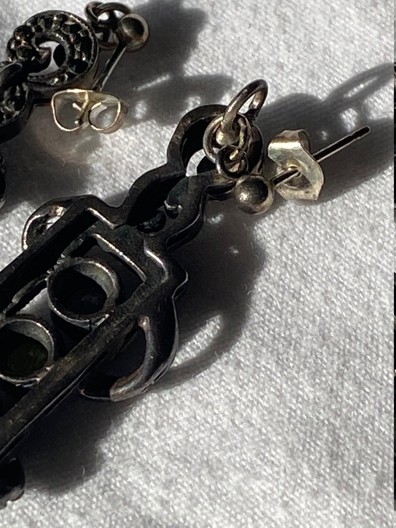 Vintage 925 Dangly Post earrings