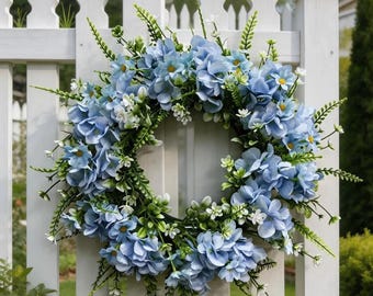 Ghirlanda colorata di eucalipto con fiocco, decorazione floreale artificiale per porta d'ingresso, realizzata a mano.