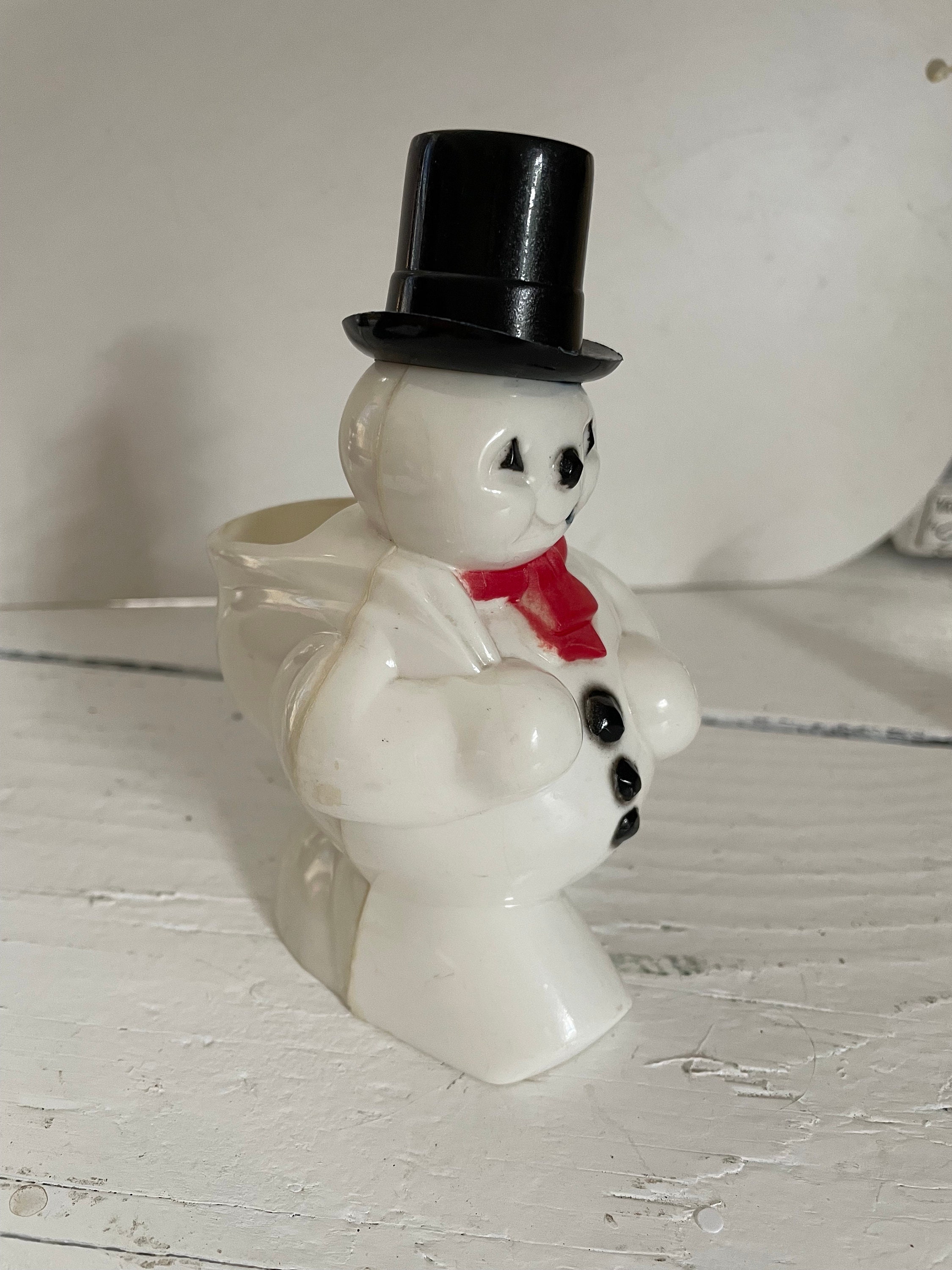 Snowman Hat Candy Container - The Keeper of the Cheerios