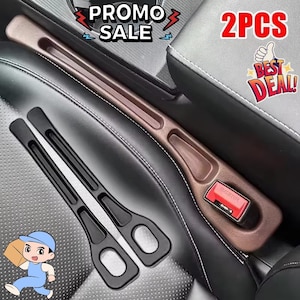 2PCS Personalized Car Seat Gap Filler – Custom Storage Organizer, Universal Seat Gap Plug - Interior Organizer & Car Decor