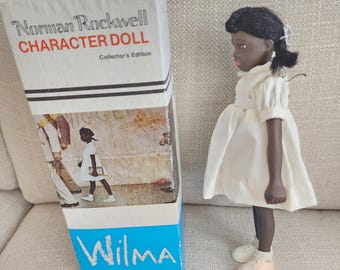 Norman Rockwell “Wilma” Porcelain Doll – Collector’s Edition – Made in Western Germany – Original Box