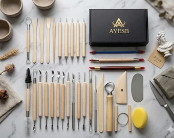 Ensemble d'outils de sculpture pour la sculpture sur argile, le modelage et l'artisanat en céramique