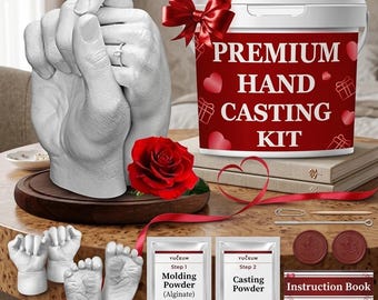 Kit de moulage à la main bricolage cadeau souvenir pour couple famille baby shower anniversaire de mariage cadeau fête des mères pour maman