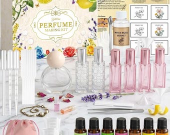 Kit de fabrication de parfum DIY avec huiles essentielles et atomiseur de voyage