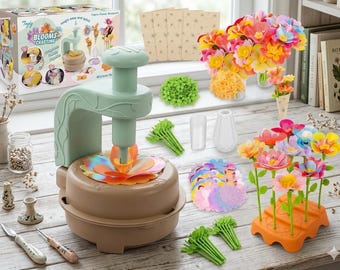 Kit de bouquet de fleurs en tissu à faire soi-même, jouet éducatif créatif pour enfants