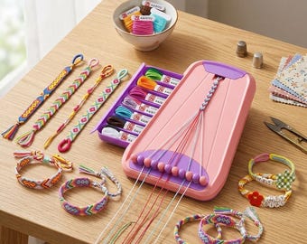 Kit de fabrication de bracelets d'amitié avec lettres perles Artisanat de bijoux pour filles