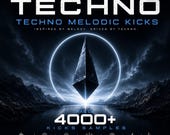 Techno Melodic Kicks Sample Pack  - 4000+ Hard & Deep Techno Kick Samples for Ableton, FL Studio and Techno Producer