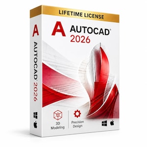 Software de diseño CAD AutoCAD 2026 / Acceso de por vida - Descarga instantánea