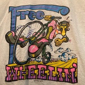 1970s ROACH Tee FREE WHEELIN size Large image 6