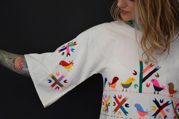 1960’s/ 1970’s BOHO Cotton Embroidered Festival T… - image 7