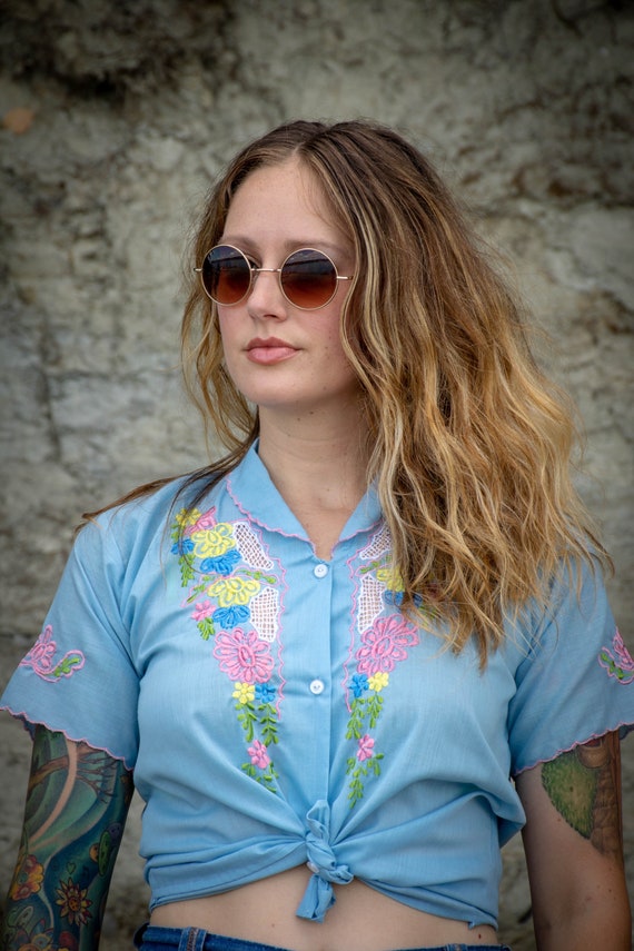 Vintage 60’s/ 70’s Embroidered bohemian blouse